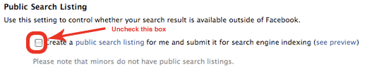 -Facebook Public Search Disable Screenshot-