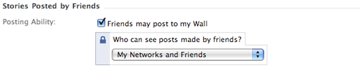 -Facebook Wall Story Settings Screenshot-